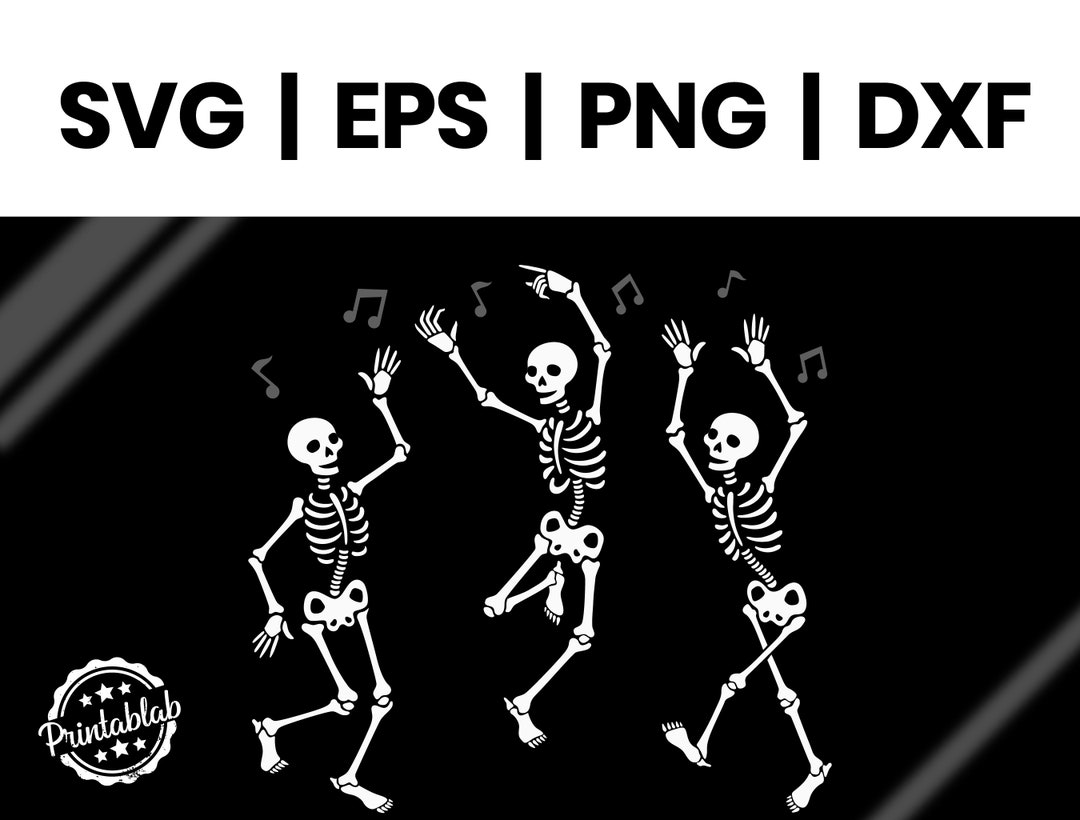 3 Dancing Skeleton Svg Skeleton Svg Retro Halloween - Etsy
