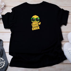 Dope Chick Svg Cute Chick Svg Baby Chick Svg Chick With Glasses Svg Chicken Svg Chicken Png Cute Chick Designs For Shirt image 2