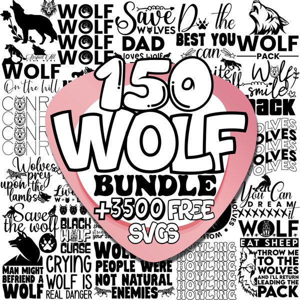 Wolf Svg Bundle | Wolf Png | Wolf Head Svg | Wolf Shirt Files | Wolf Clipart | Wolf Art | Wolf Vector |Wolf Cut Files|Wolves Svg|Wolf Cricut