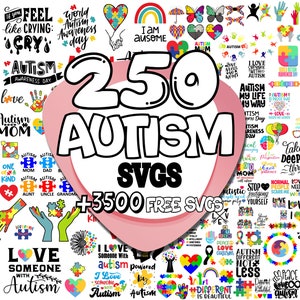 Autism Svg | Autism Svg Bundle | Autism Awareness Svg | Autism Png | Autism Quote Svg | Autism Mom Svg | Autism Ribbon Svg| Puzzle Piece Svg