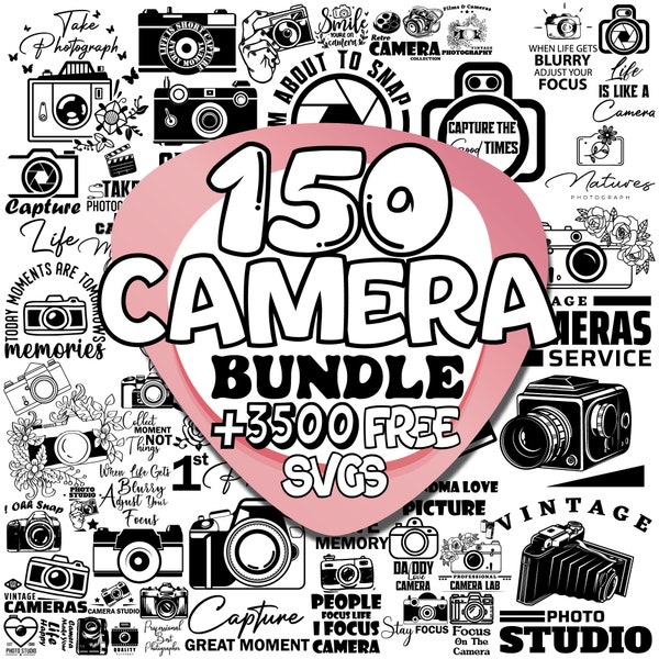 Camera Svg | Camera Png | Camera Cricut | Photography Svg | Camera Vector | Photo Taking Svg | Selfie Svg | Tripod Svg | Camera Silhouette