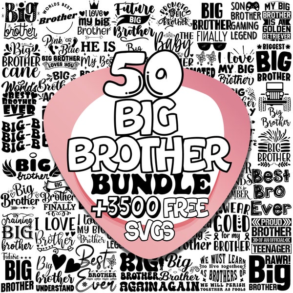 Big Brother Svg | Big Brother Png | Promoted To Big Brother Svg | Digital Clipart | Baby Birth Announcement | Baby Birth Svg