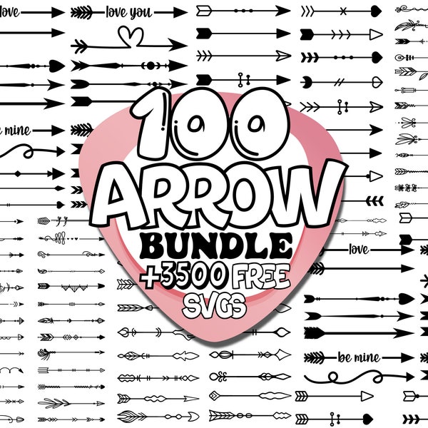 Arrows Svg Bundle | Archery Arrows Svg Bundle | Arrow Svg | Bow svg | Hand Drawn Arrows Svg | Cut files for Cricut | Arrow Clipart