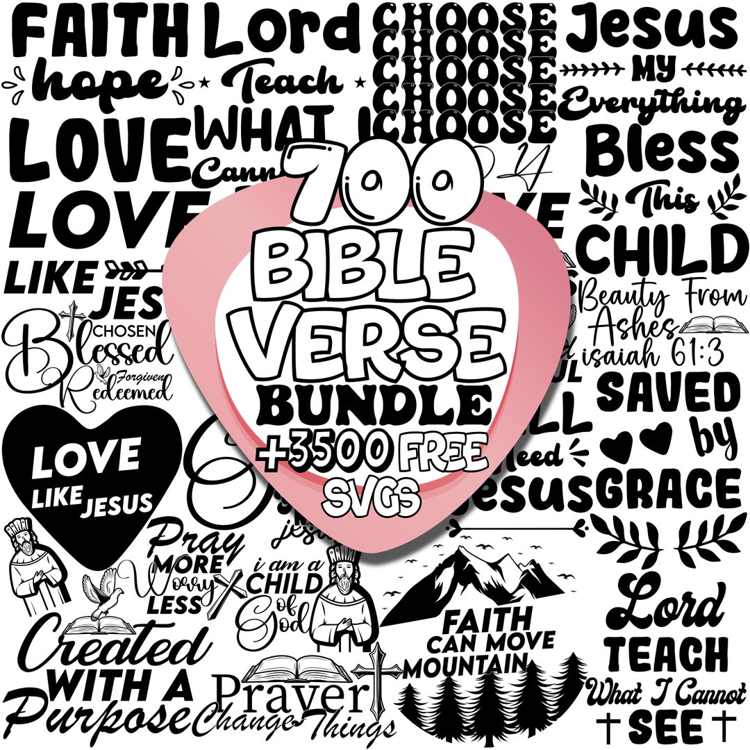 Bible Verse Svg Bible Verse Png Scripture Svg Christian Svg Bundle ...