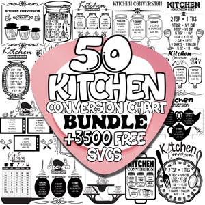 Kitchen Conversion Chart Svg | Kitchen Chart Svg | Kitchen Measurements Svg | Kitchen Svg | Kitchen Png |Kitchen Cheat Sheet Svg|Cooking Svg