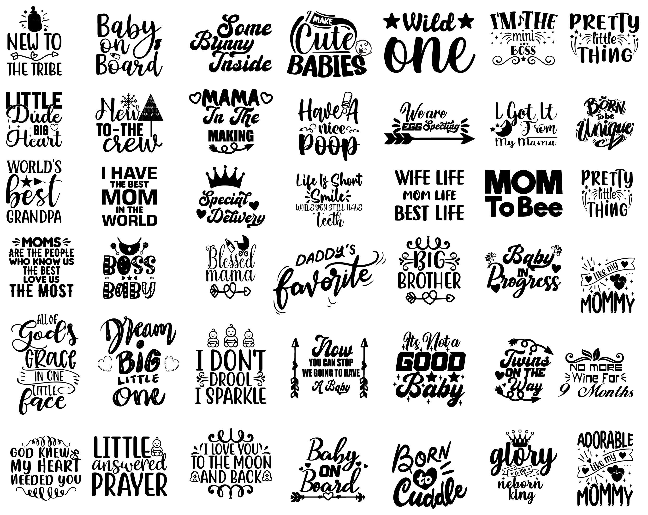 Baby SVG Bundle Baby Milestone Svg Newborn SVG Bundle Etsy UK