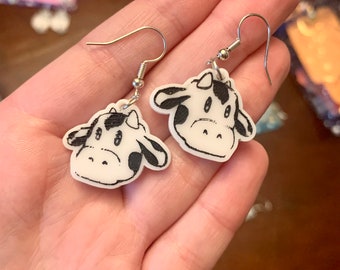 pendientes de vaca