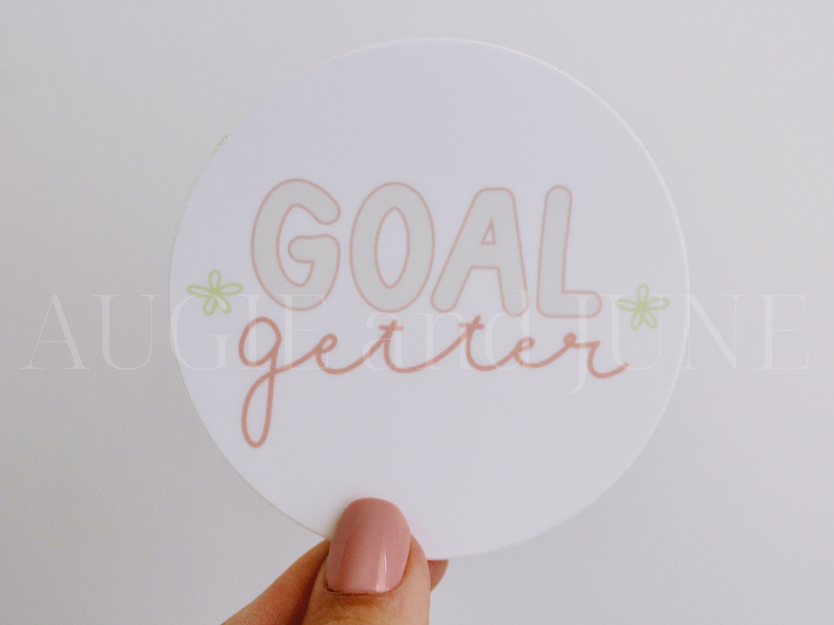 Goal Getter Sticker, Sticker for Water Bottle, for Car, for Tumbler ...