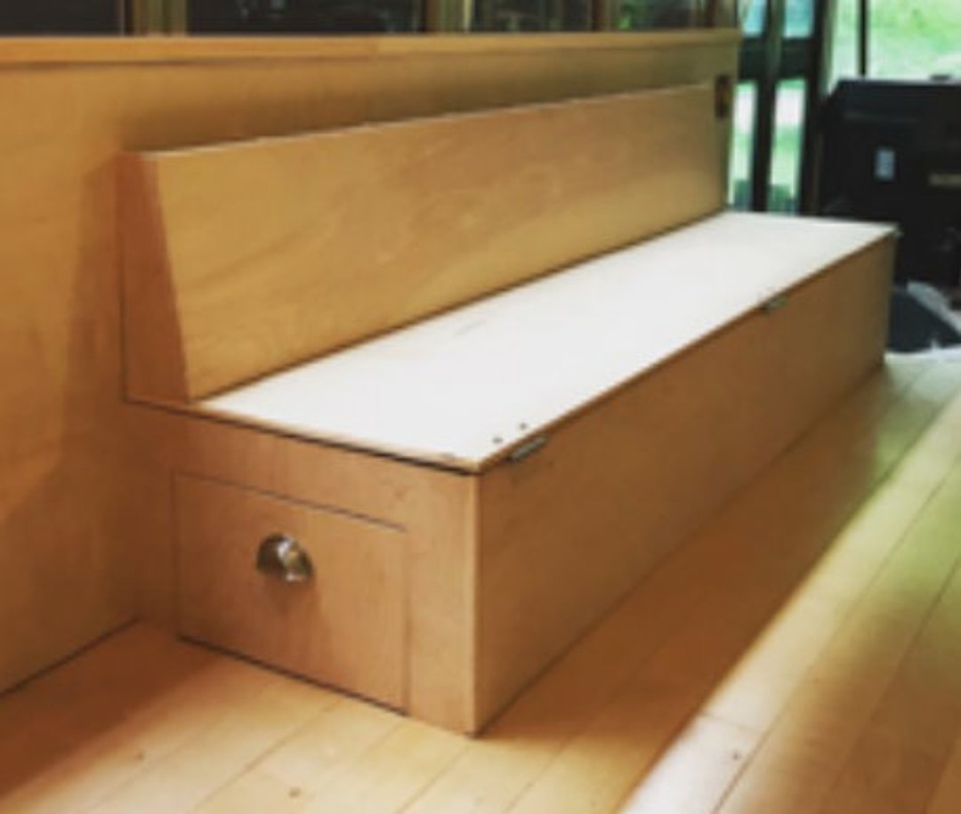 Camper Van Folding Sofa Bed Plans, Folding Couch Plans, Instructions