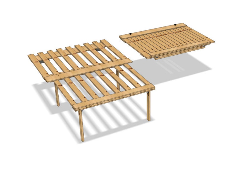 Camper Van Pull Out Sofa Bed Plans, Pull Out Couch Plans, Illustration