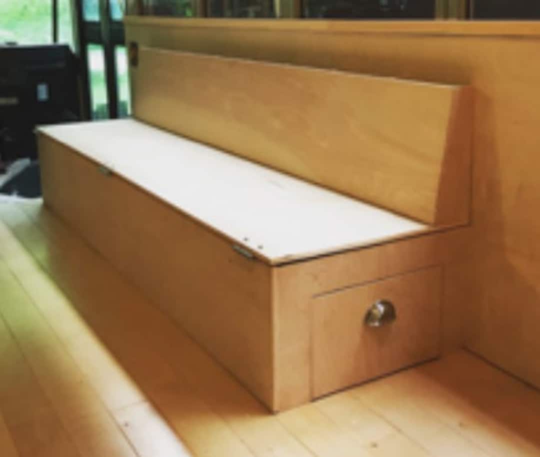 Camper Van Folding Sofa Bed Plans, Folding Couch Plans, Instructions