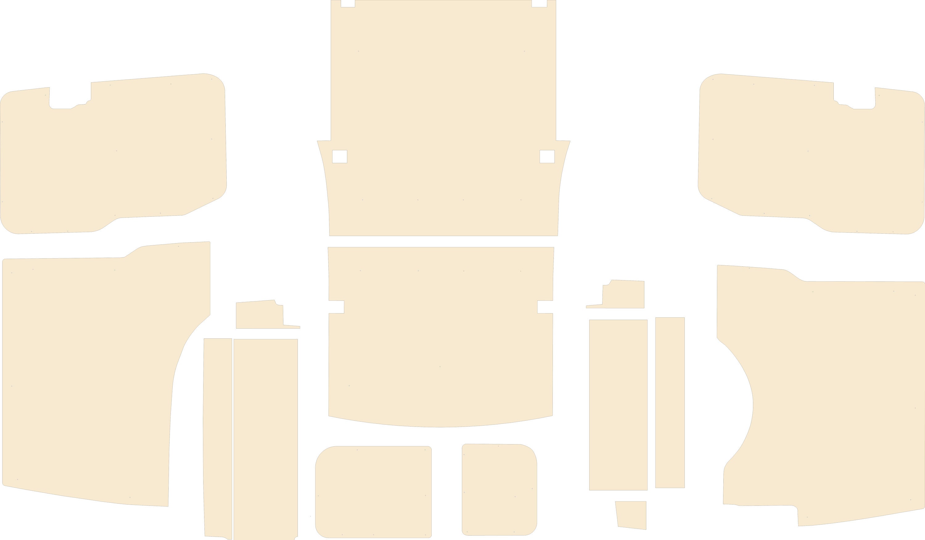 VW Caddy Swb & Lwb Van Ply Lining Kit DXF Files CNC Ready to Etsy