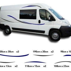 No.760 Universal fitting motorhome caravan graphics decals stickers camper van.