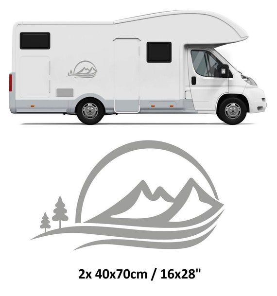 Nr.825 Universal beschlag Wohnmobil Wohnwagen Grafik Aufkleber Aufkleber  Camper Van. - .de