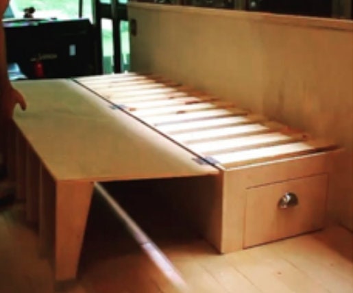 Campervan cheap couch bed