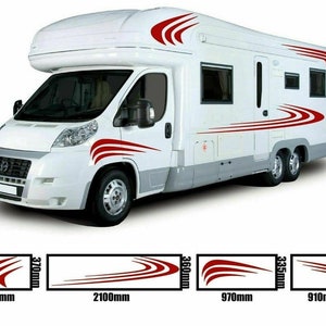 No.822 Universal fitting motorhome caravan graphics decals stickers camper van.
