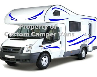 Universal Motorhome Graphics Stickers – Camper Van Caravan Decals – Custom Camper Vans No. 739