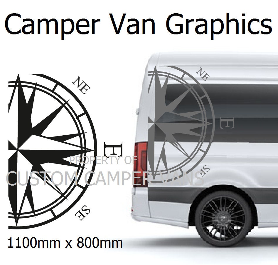 stickers, MOTORHOME graphics Set CAMPER VAN CARAVAN - graphics 04