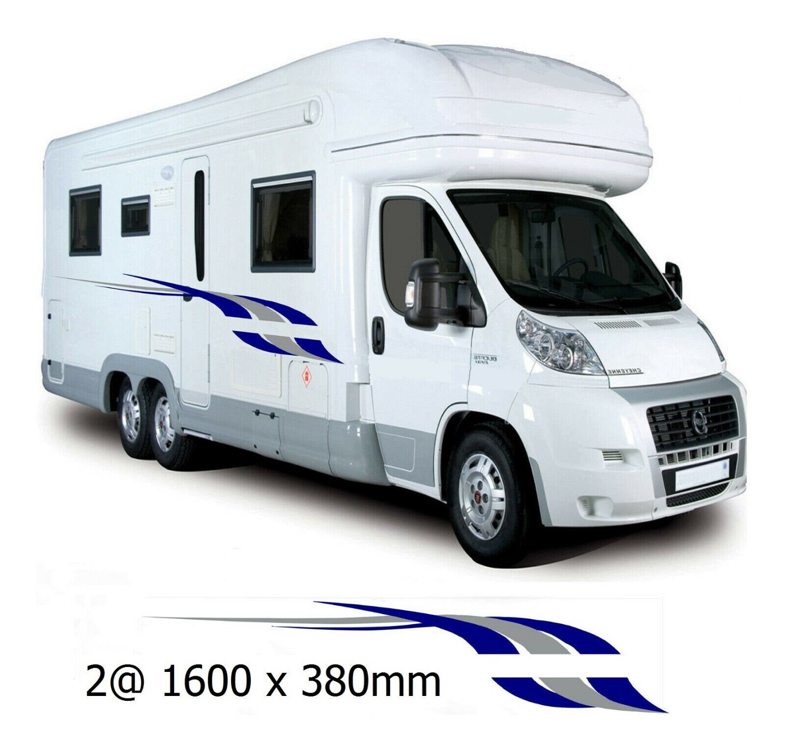 Indian Chieftain Caravan Motorhome Camper Sticker Decal Graphic - Glossy, UK Made, BB224, Customizable Placement