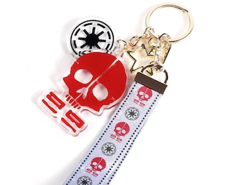 Bad Batcher Lanyard Keychain