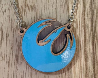 Phoenix Squadron Wood Necklace