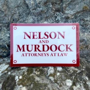 Nelson and Murdock Sticker