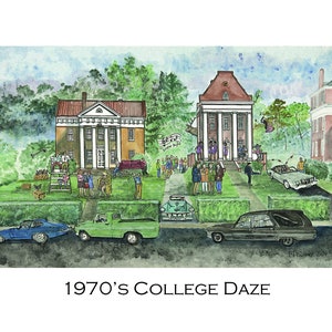 1970&#39;s College Daze (Printed on 32#  business weight paper)
