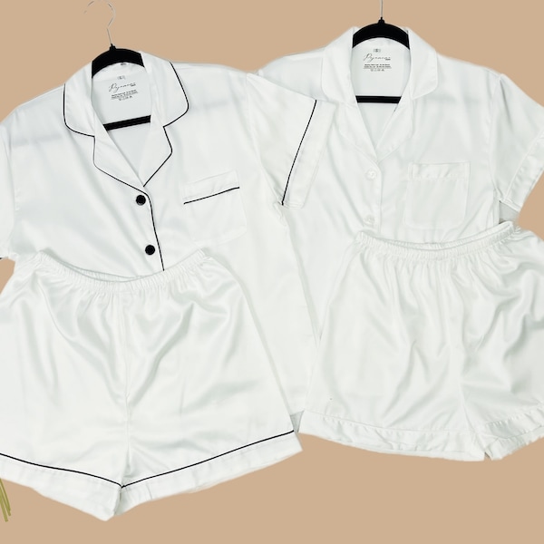 Bachelorette Pajamas, pajama sets, Bridal Pj, Short Sleeve Short Sets, Pj, Pyjama
