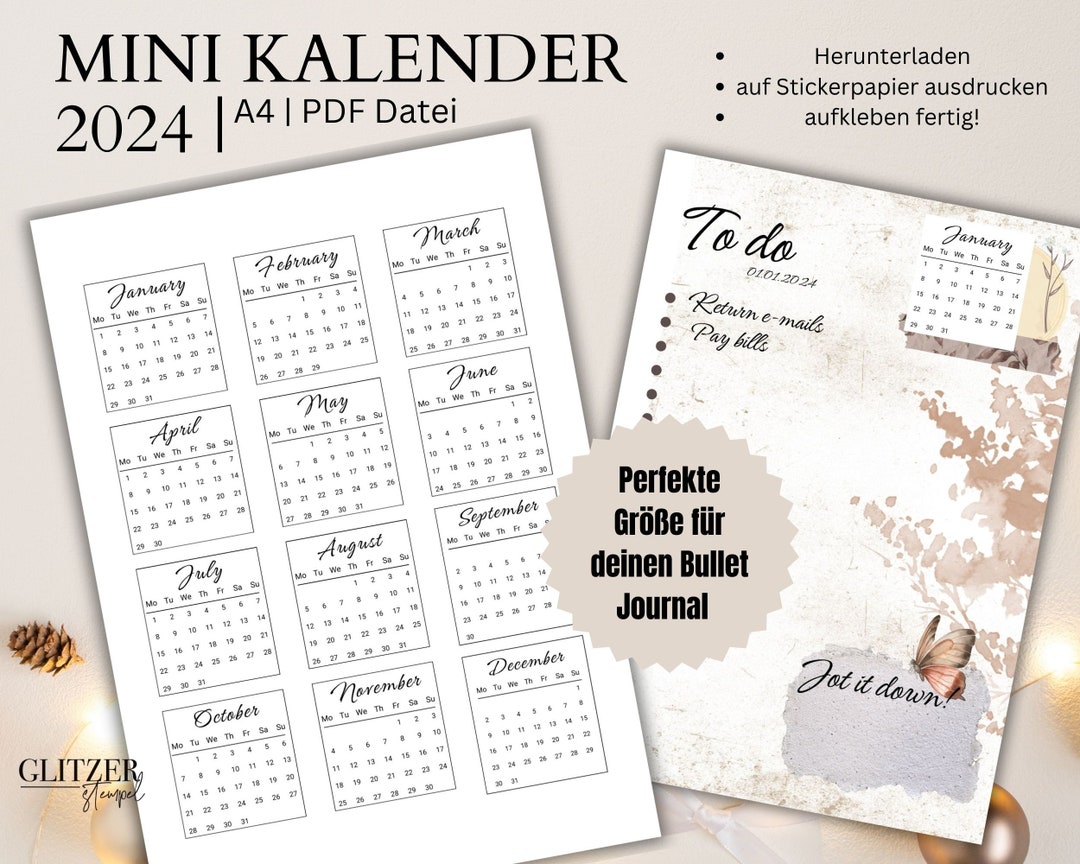 Mini Calendar 2024 Printable German - Il 1080xN.5633015644 5ijl 