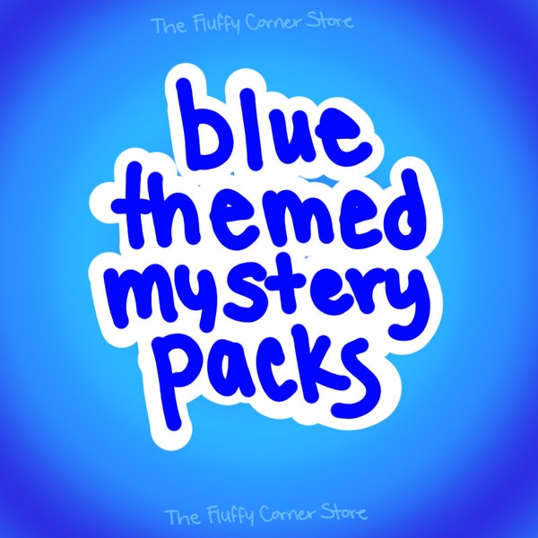Blue Themed Mystery Pack // grab bag box // autism sensory fidget neurodivergent friendly