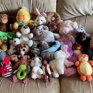 Stuffie Rehoming // used stuffed animals // repurposing // new life // plushies // plushes // updated recently