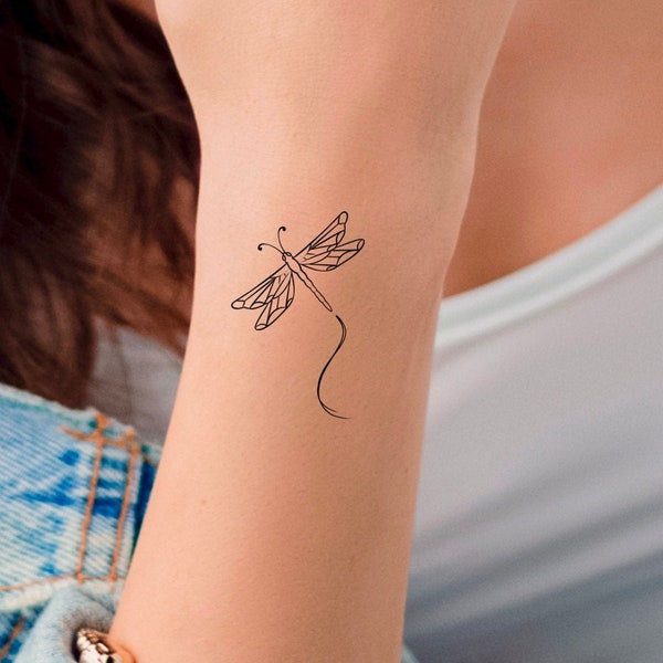 Dragonfly Temporary Tattoo - Etsy