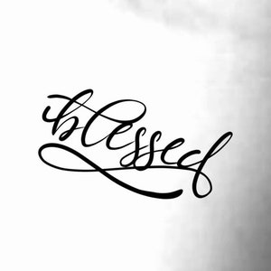Blessed Temporary Tattoo / religious tattoo
