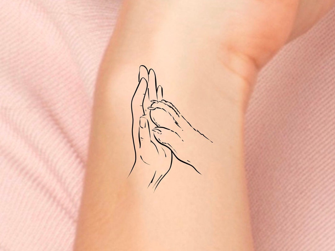 Dog Paw Hand Temporary Tattoo / Dog Print Tattoo / Paw Print Tattoo