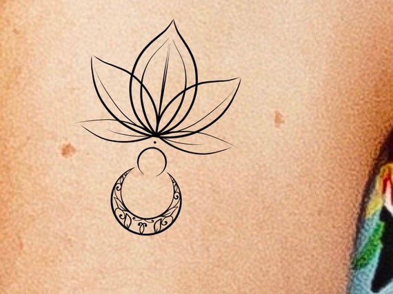 Lotus Moon Temporary Tattoo / Floral Tattoo / Lotus Tattoo / - Etsy UK Lotus Moon Temporary Tattoo / Floral Tattoo / Lotus Tattoo / - Etsy UK