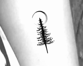 Moon Tree Temporary Tattoo
