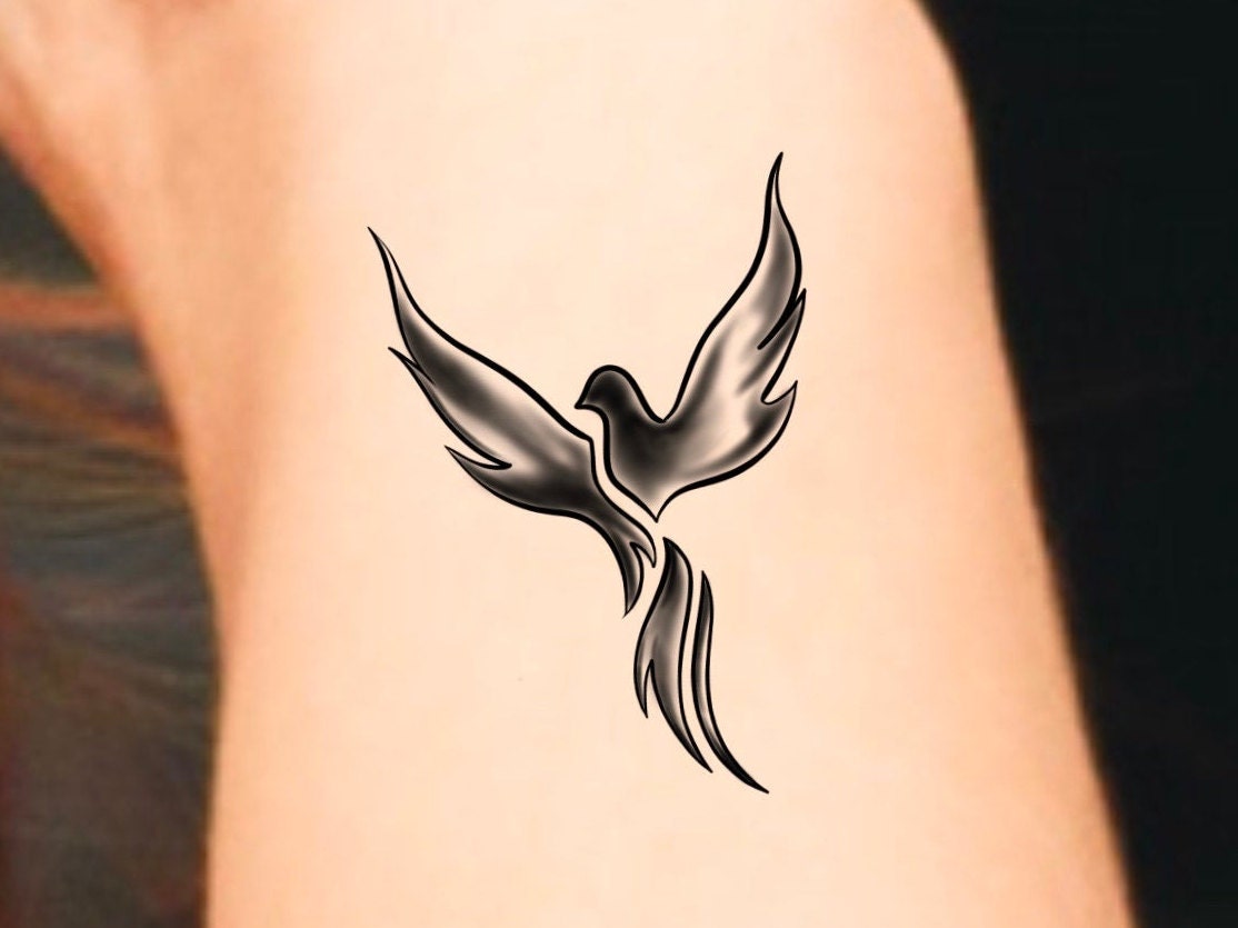 Phoenix Temporary Tattoo / Animal Tattoo / Bird Tattoo - Etsy Phoenix Temporary Tattoo / Animal Tattoo / Bird Tattoo - Etsy