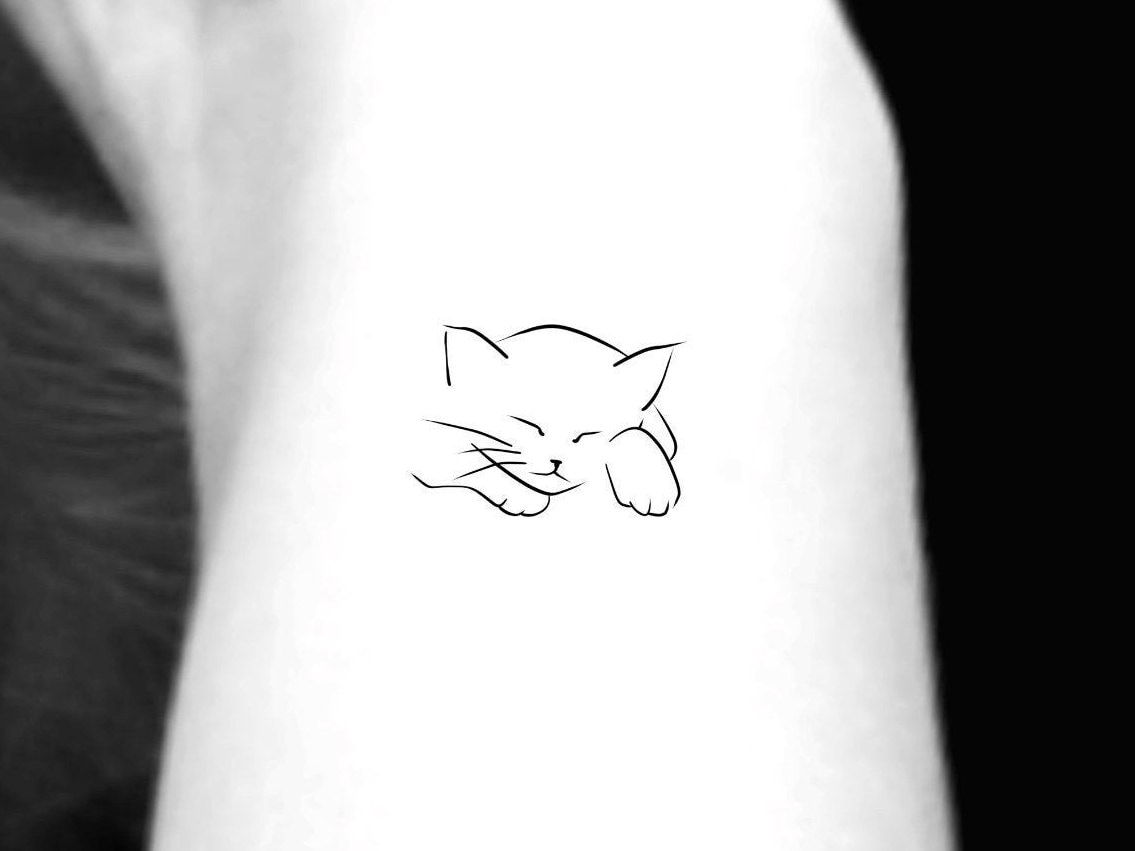 Minimalist Black Cat Temporary Tattoo, Tiny Cat Tattoo, Small Animal Cute  Cat Mini Tattoo for Women, Cat Mom Gift, Black Cat Lover Gift - Etsy  Singapore