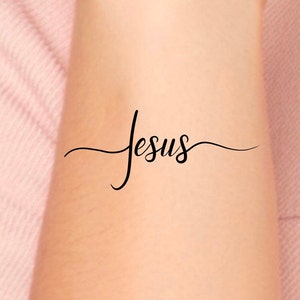 Jesus Temporary Tattoo