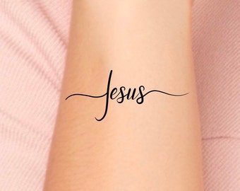 Jesus Temporary Tattoo