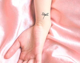 Small dragonfly Temporary Tattoo
