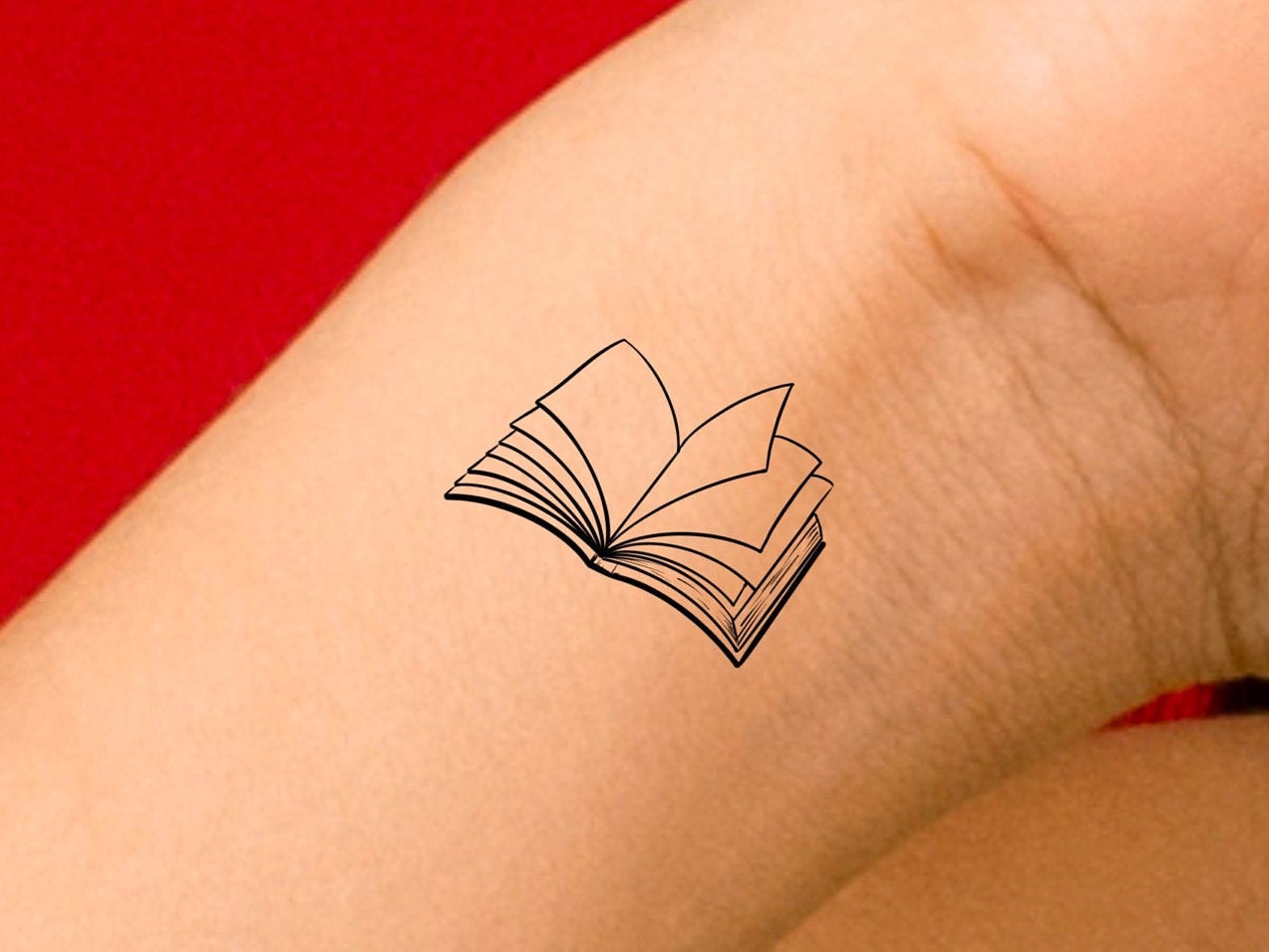 Book Temporary Tattoo - Etsy Book Temporary Tattoo - Etsy