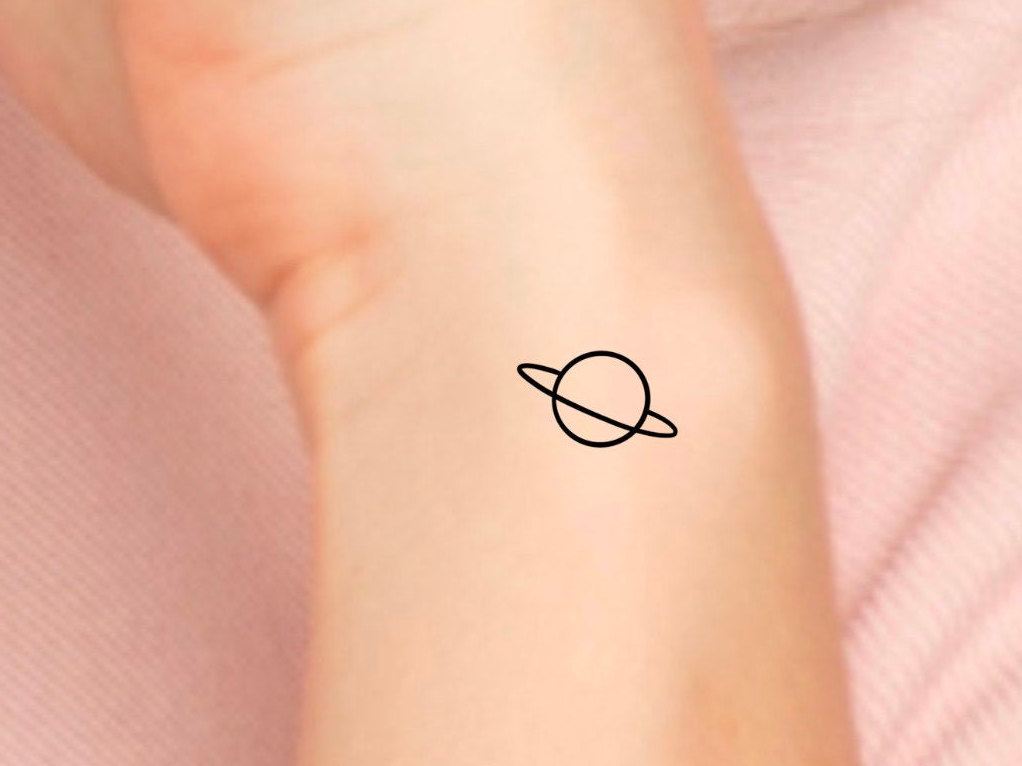 Saturn Temporary Tattoo / Planet Tattoo / Space Tattoo - Etsy