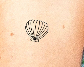 Seashell Temporary Tattoo / Shell Tattoo - Etsy Sweden Seashell Temporary Tattoo / Shell Tattoo - Etsy Sweden