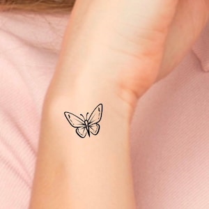 Small Butterfly Temporary Tattoo