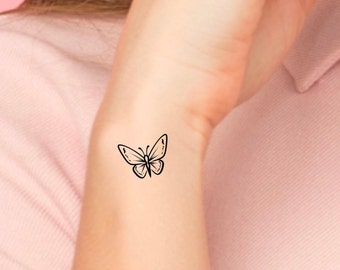 Small Butterfly Temporary Tattoo