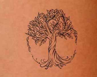 Tree Of Life Tattoo / tree tattoo / small tree temporary tattoo / tree symbol tattoo