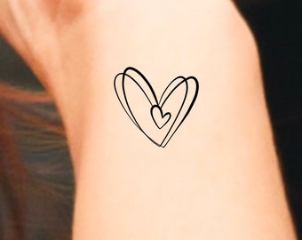 Small Heart Tattoo | Etsy