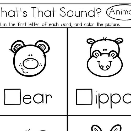 Printable CVC Word Builder Phonics Beginning Letter Sounds - Etsy
