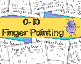 Counting Caterpillars Finger Painting Activity – Printable Preschool ...